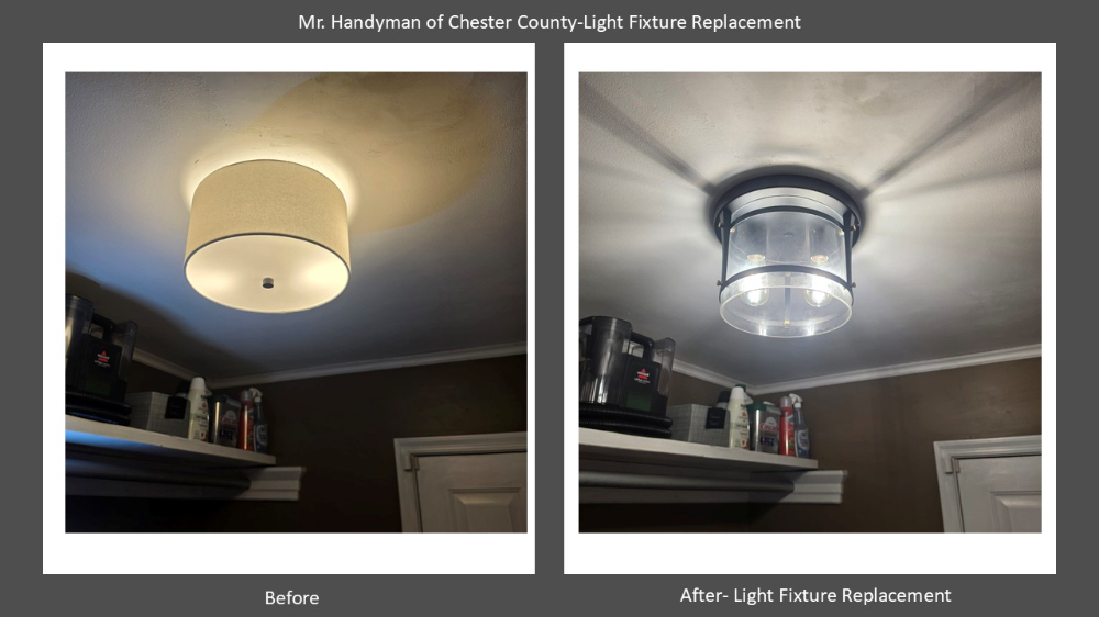 Light Fixture Replacement Malvern, Pa Chester County