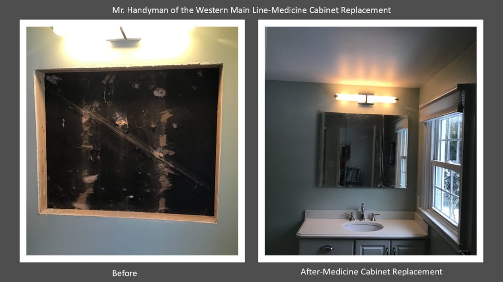 Medicine Cabinet Replacement Berwyn, Pa Chester County