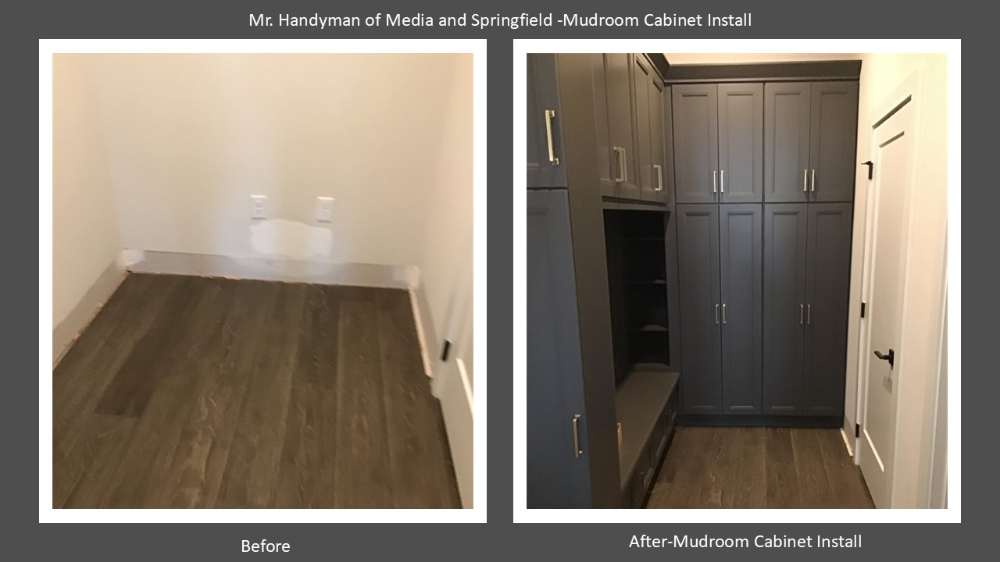 Mudroom Cabinet Install- Springf