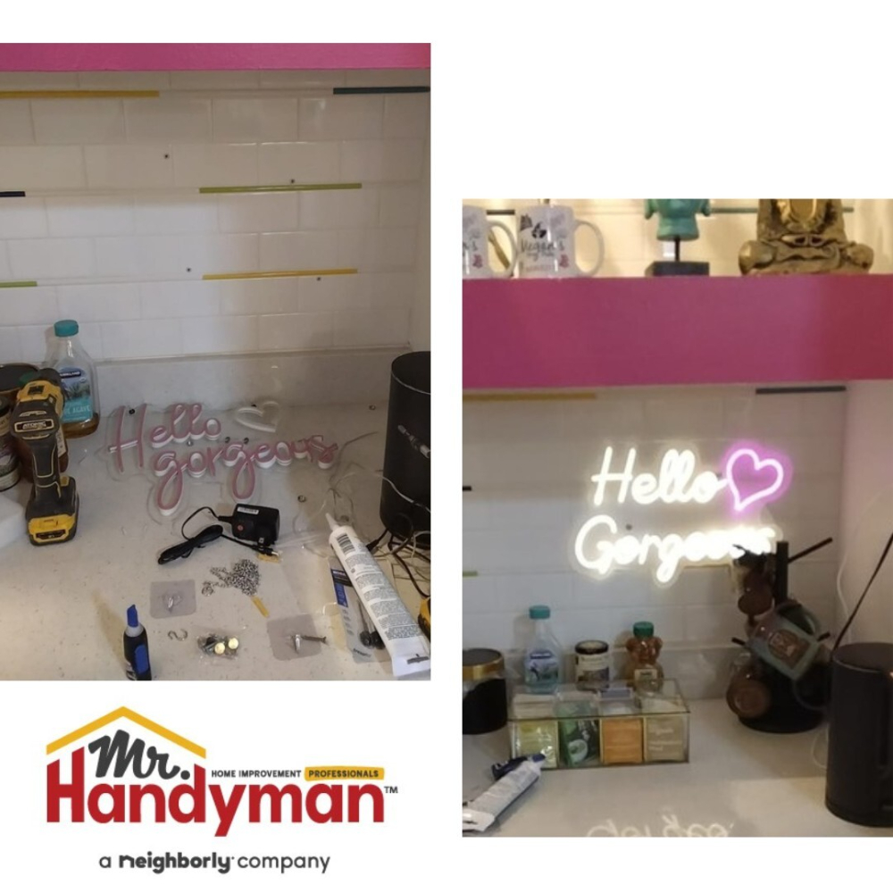 Neon Sign Installation