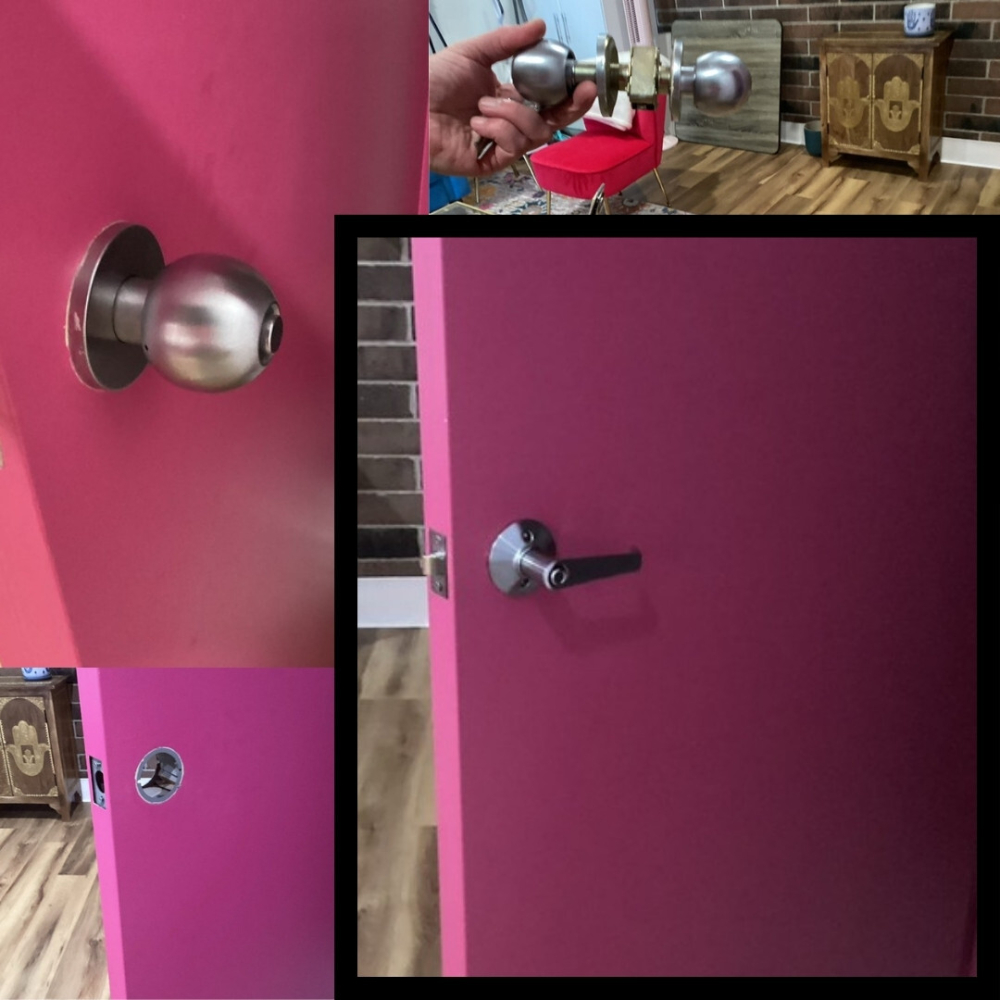 New Bathroom Door Knob