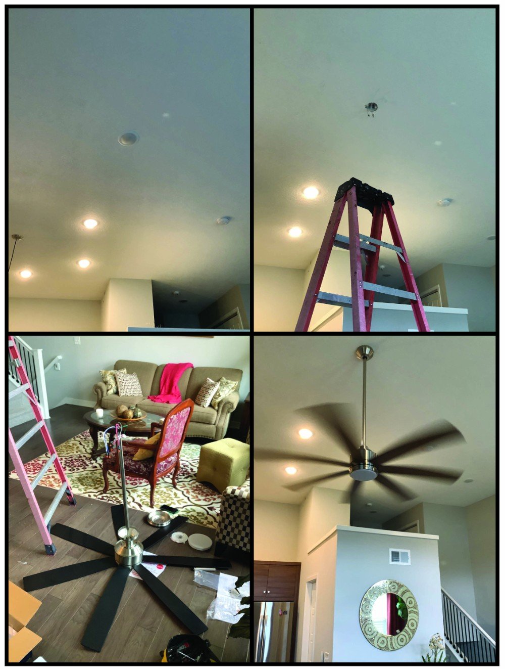 new ceiling fan installation