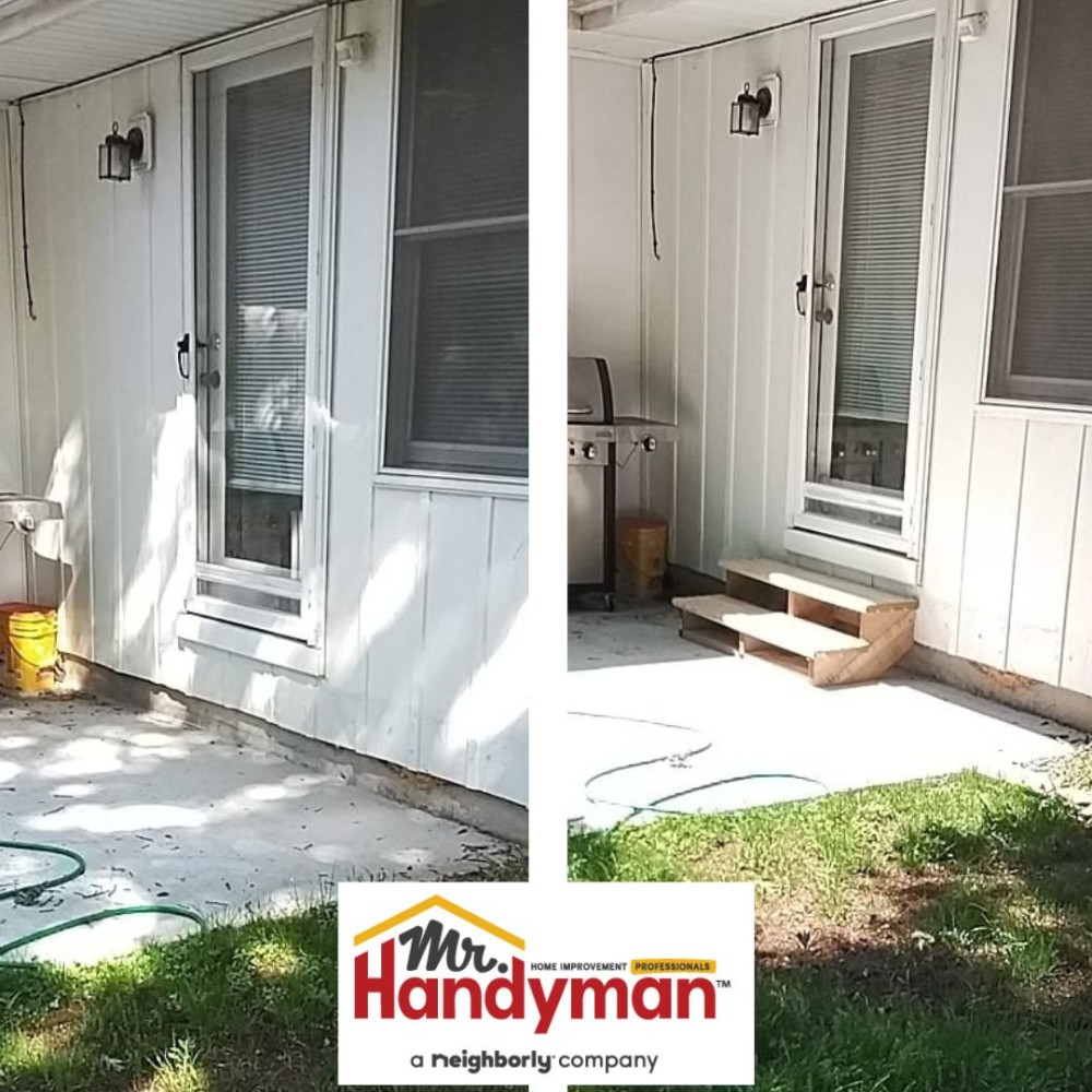 new patio steps