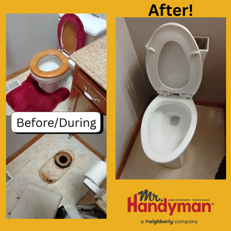 new toilet installation