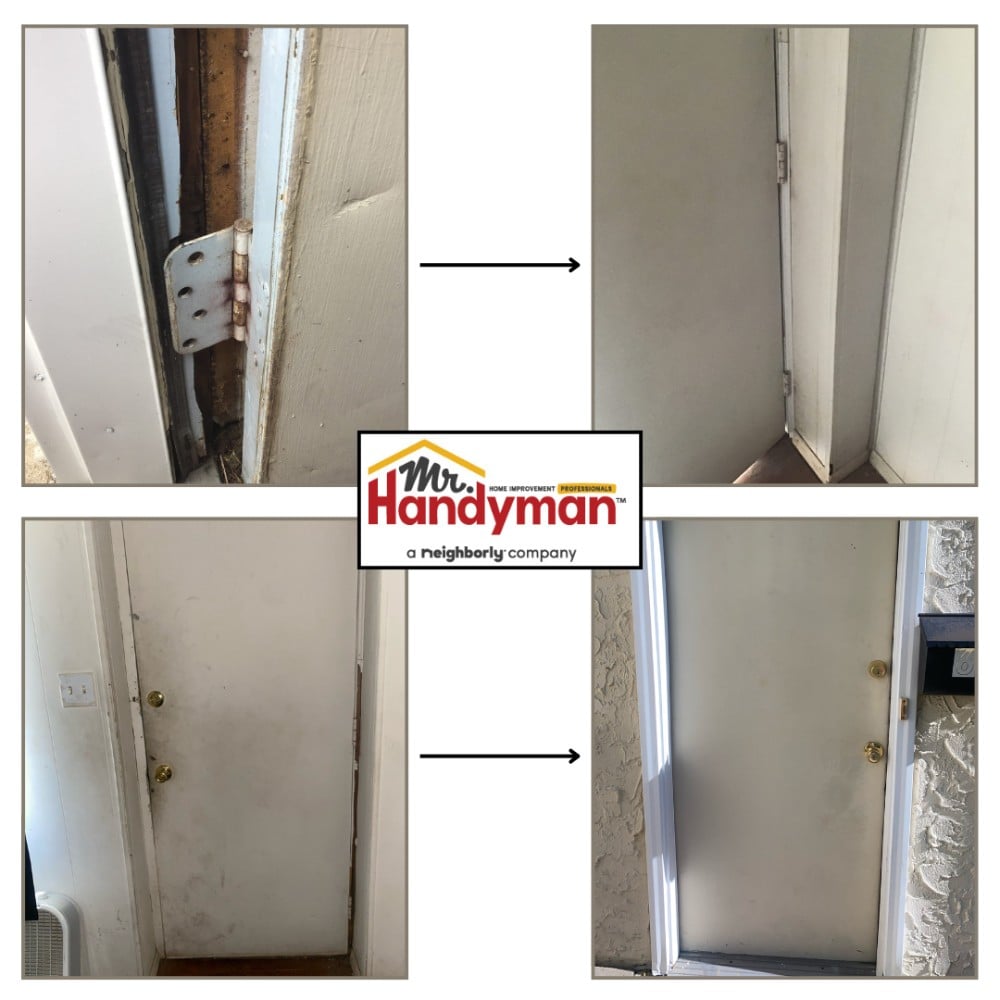 Door frame and trim fix