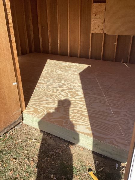 New shed floor Carmel, IN