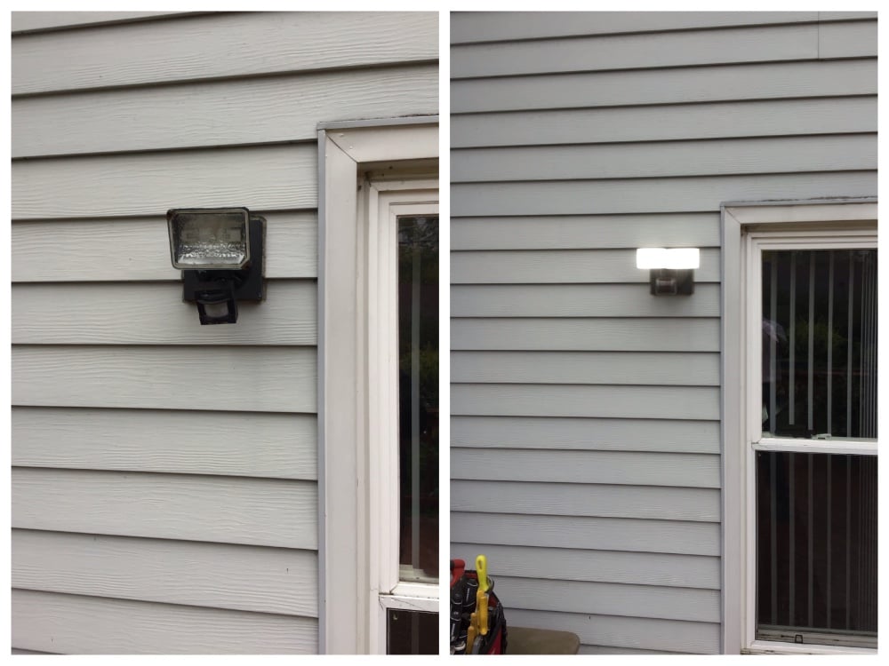 Outdoor lights replacement