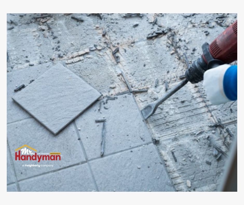 outdoor tiles, tiles replacement, tiles removal