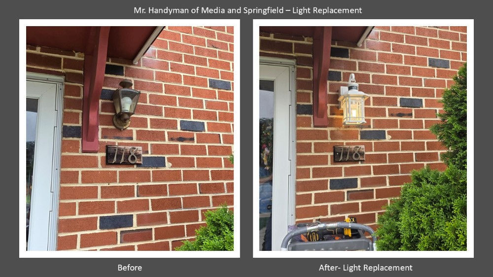 Outside Light Replacement- Drexel Hill PA