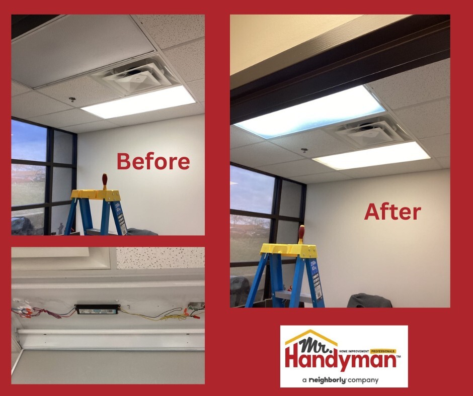 Overhead lights fixed!