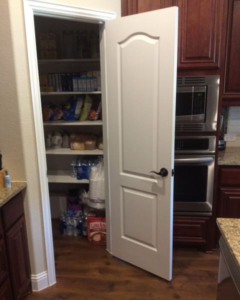 Pantry door and trim installation Arlington TX