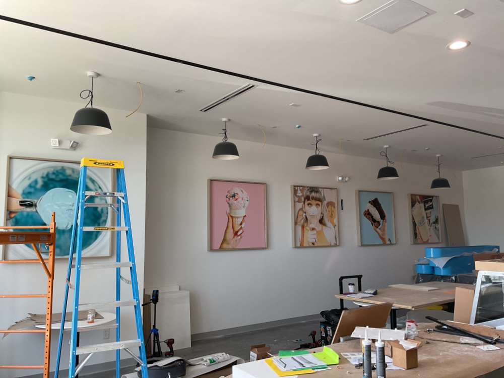 Hang Pictures for store opening