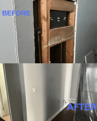 Plumbing wall fix