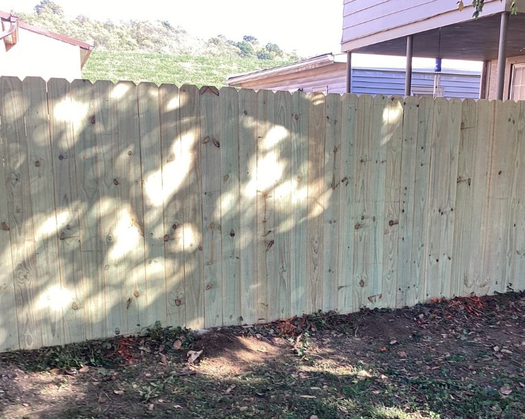 Privacy fence installation