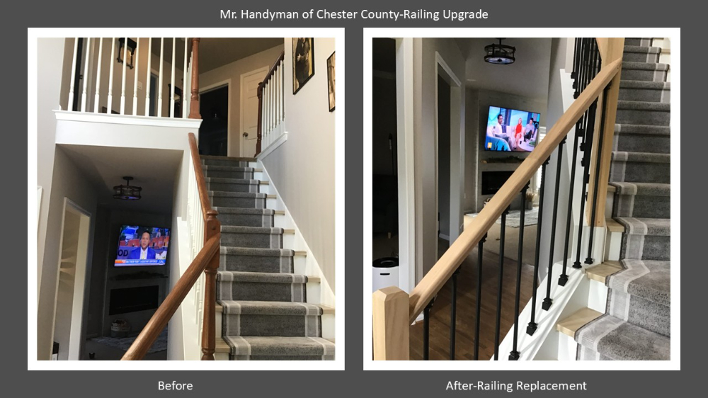 Railing Upgrade Phoenixville, Pa Chester County