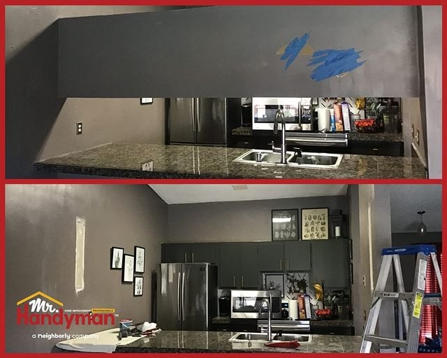 Removed Wall and fixed drywall