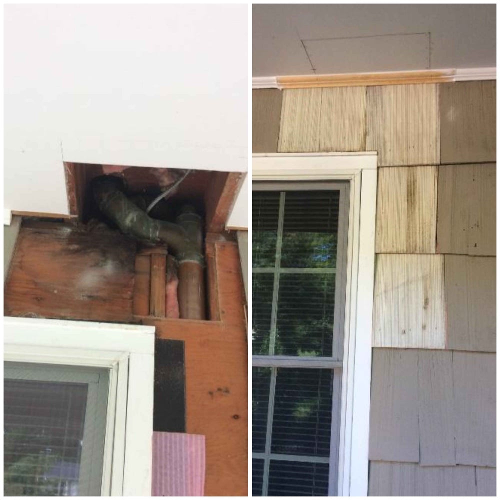 Repair exterior wall in Fairfield