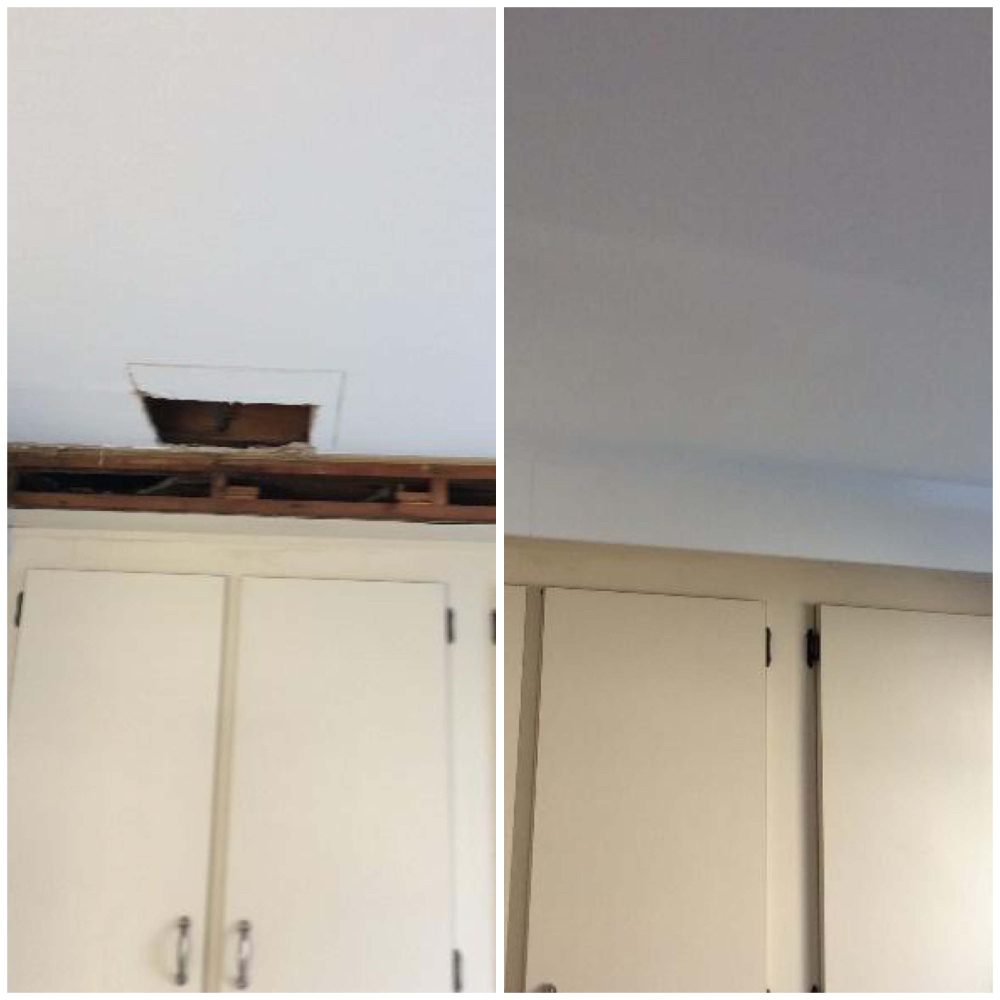 Repair soffit in kitchen in Fairfield
