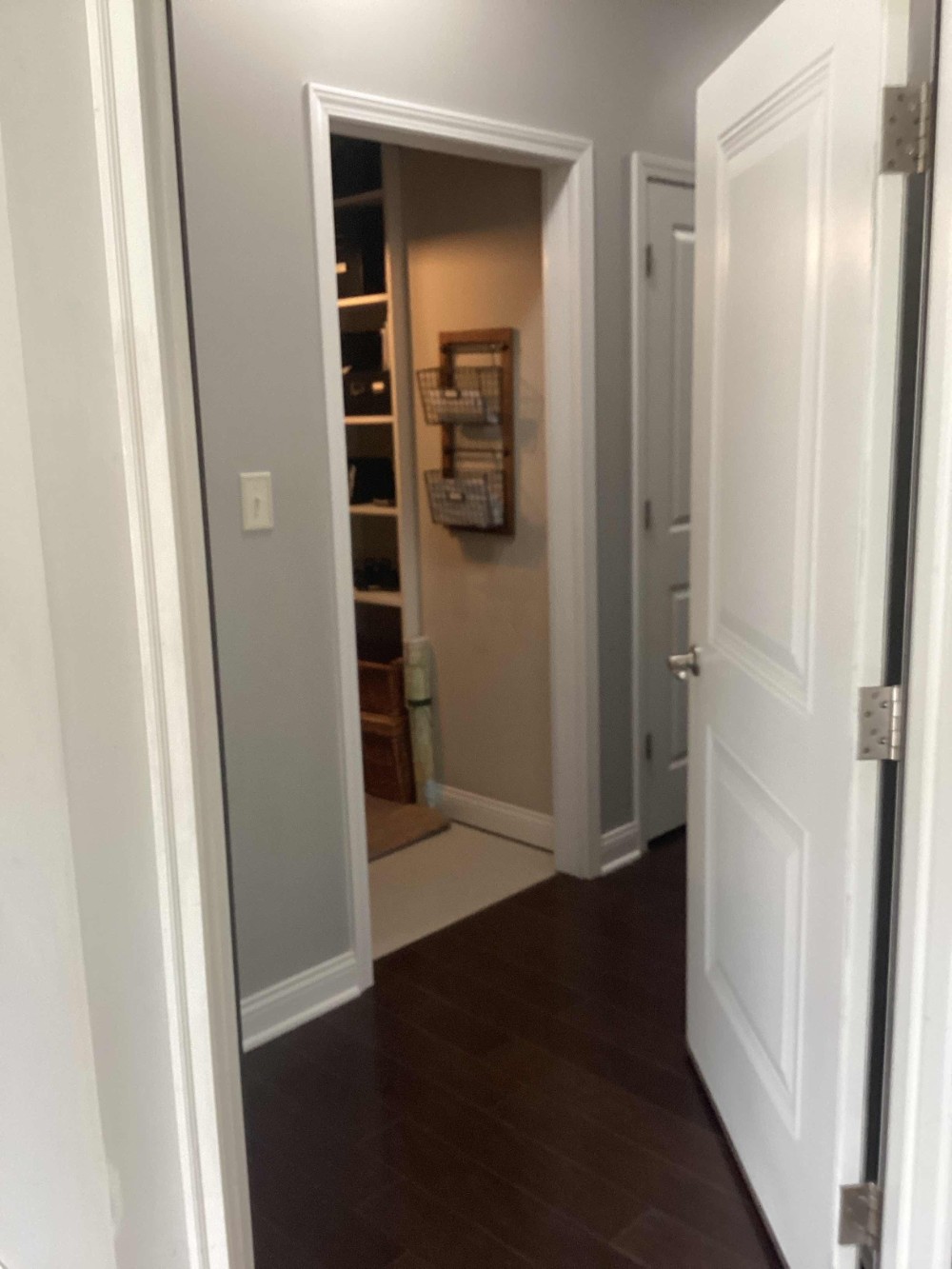 replaced door casing