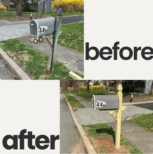New Cement, New Mailbox