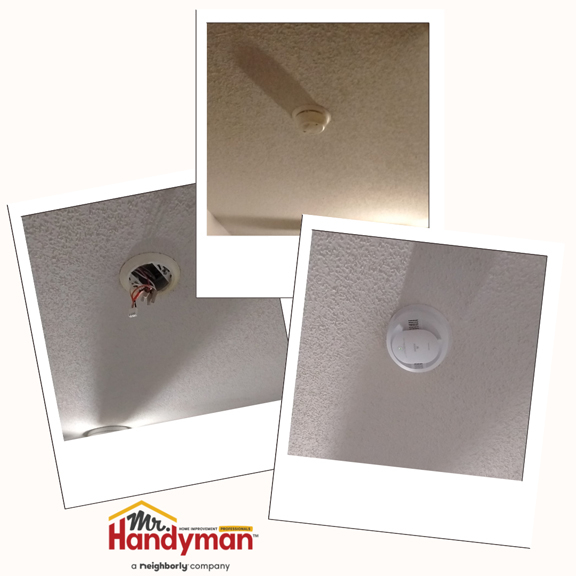 replaced smoke detectors