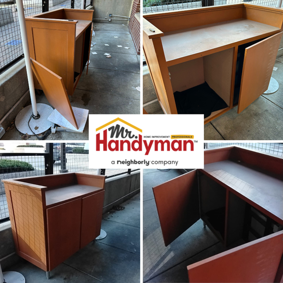 Restaurant cabinet repair