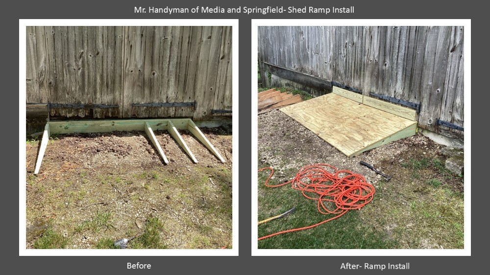 Shed Ramp Install- Broomall PA
