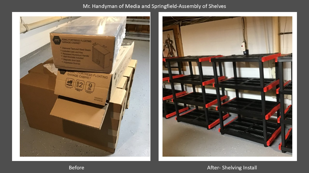 Shelving Install- Media PA