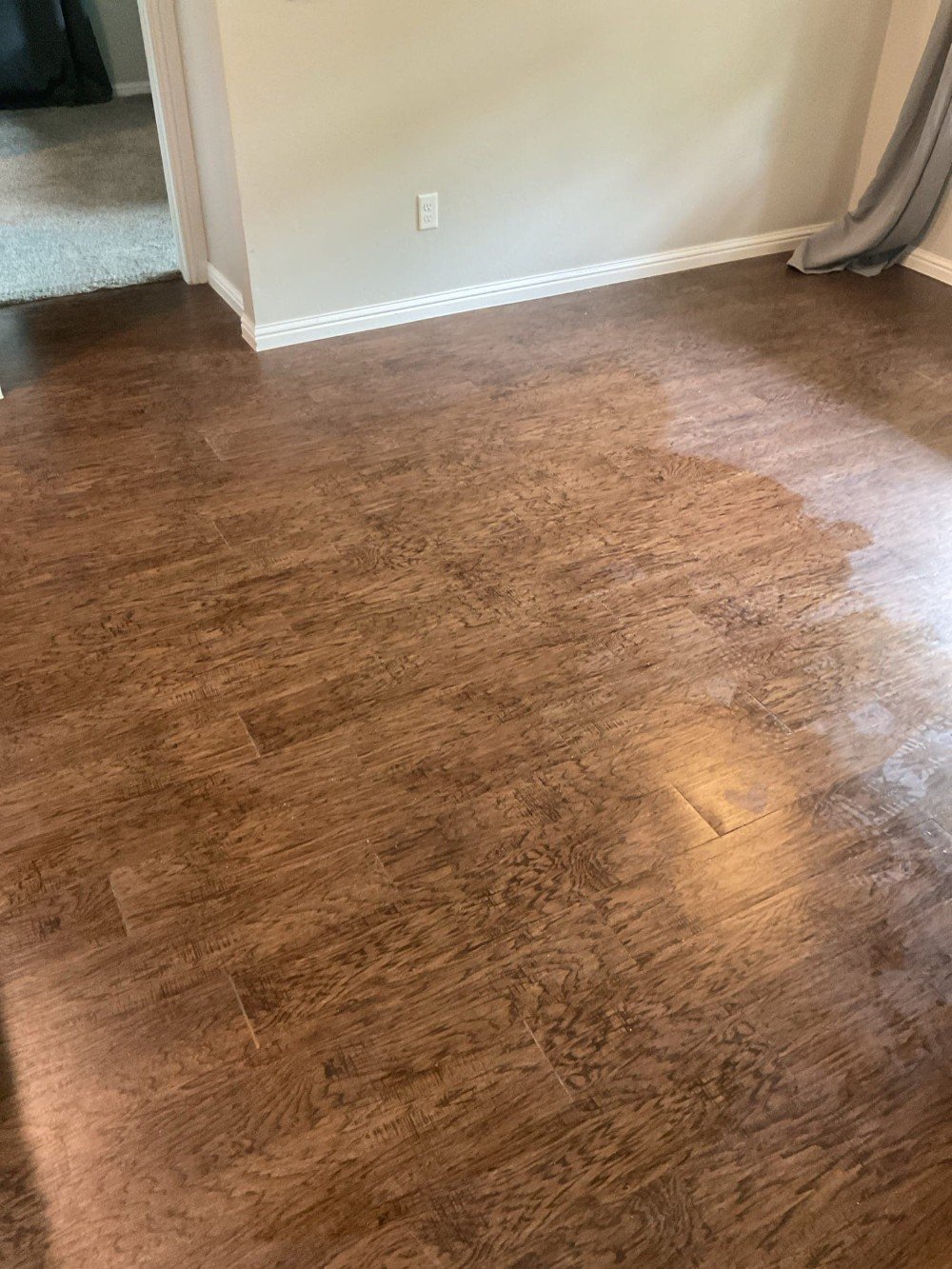 Shiny floors installed