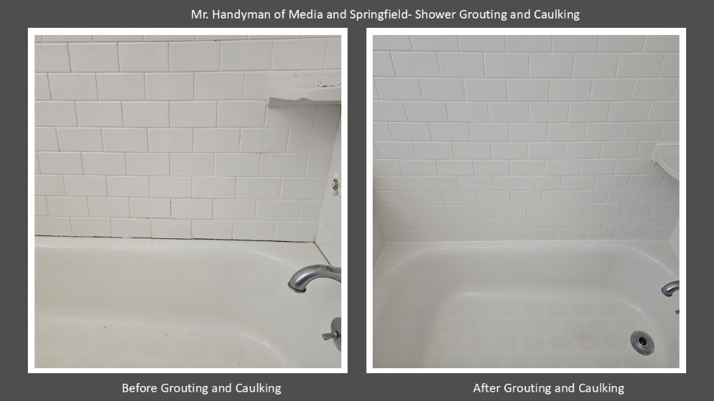 Shower Grouting and Caulking- Springfield PA