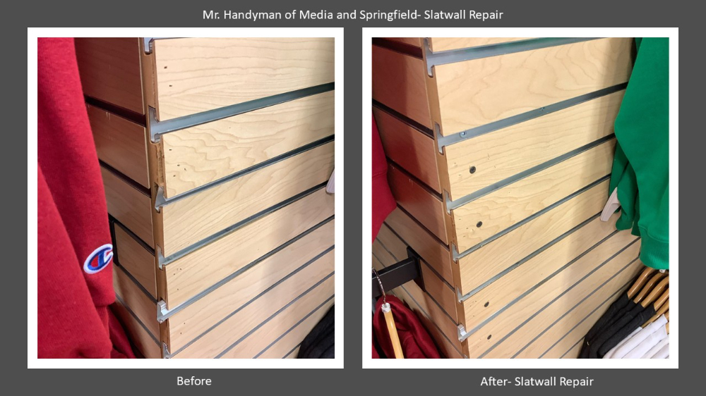 Slatwall Repair- Springfield PA