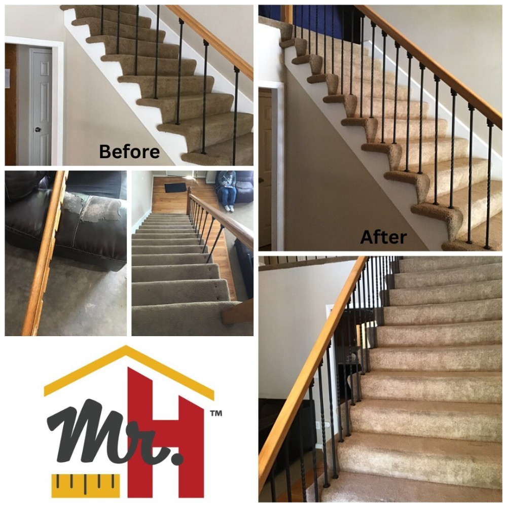 Spindle and step railing repair.