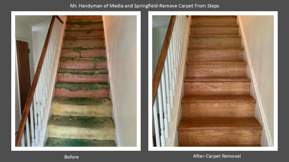 Stair Carpet Removal- Brookhaven PA
