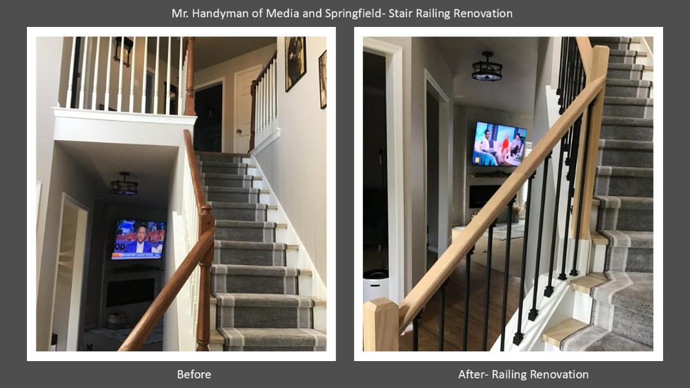 Stair Railing Renovation- Media PA
