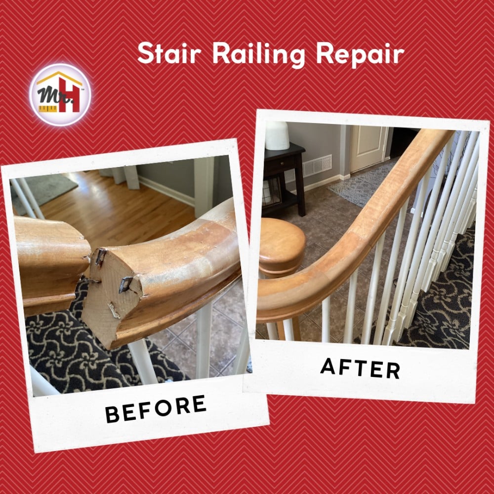 Stair Railing Repair in Overland Park