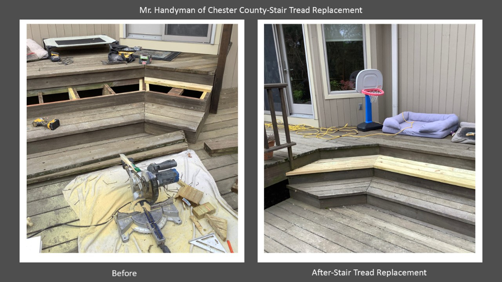 Stair Tread Repair Paoli, Pa Chester County