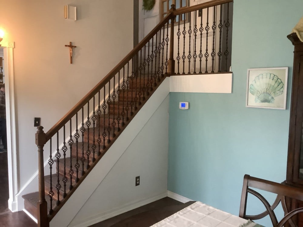 Stair railing and spindle upgrade
