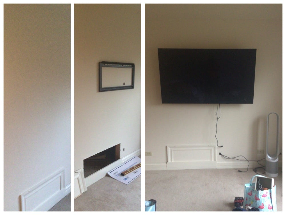 TV set installation