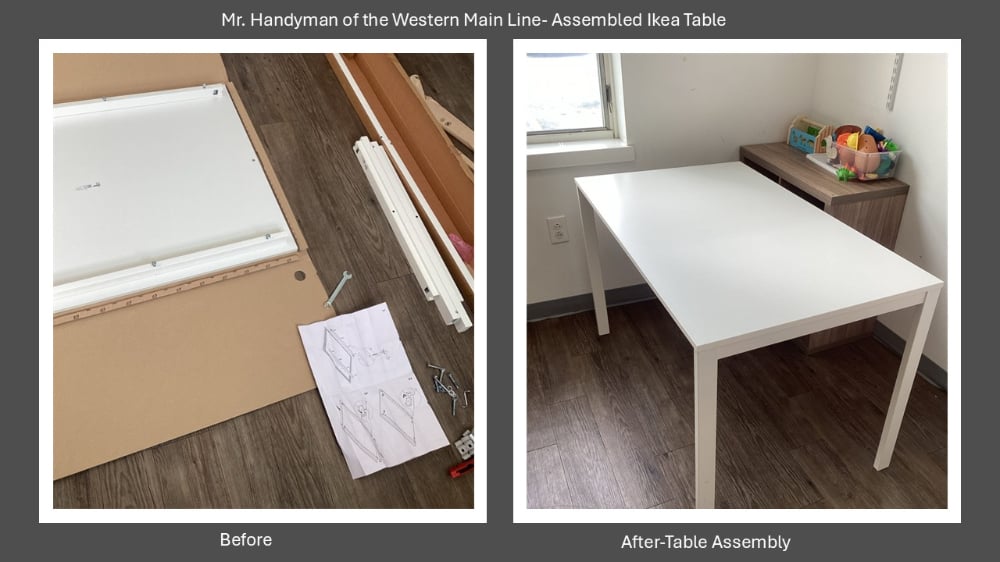 Table Assembly- Broomall, PA