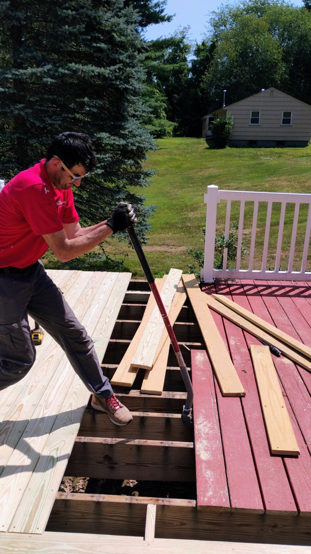 Man working a 