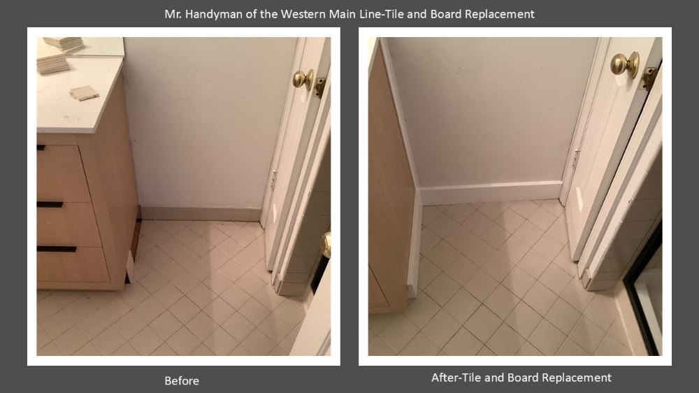 Tile and Board Replacement Exton, Pa Chester County