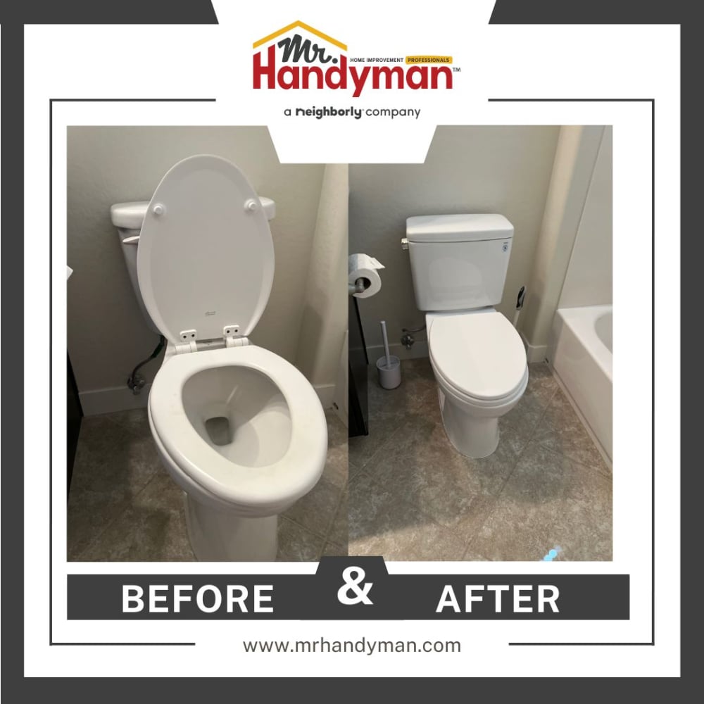 Toilet install in Scottsdale