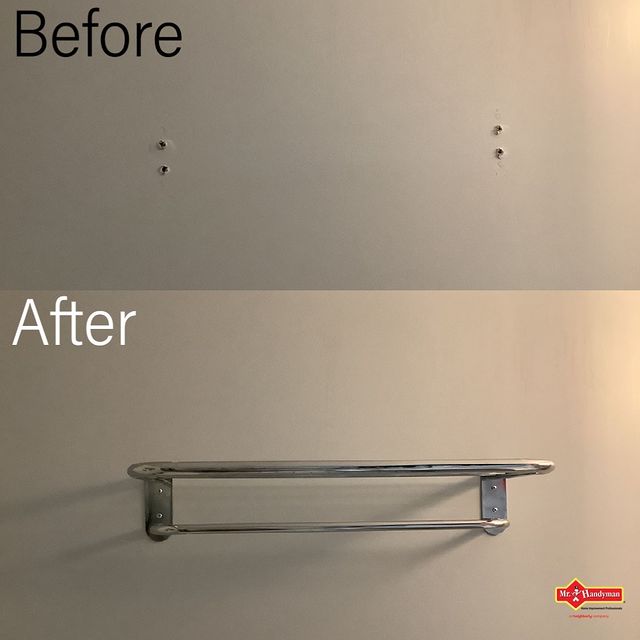 Towel Rack Installation.