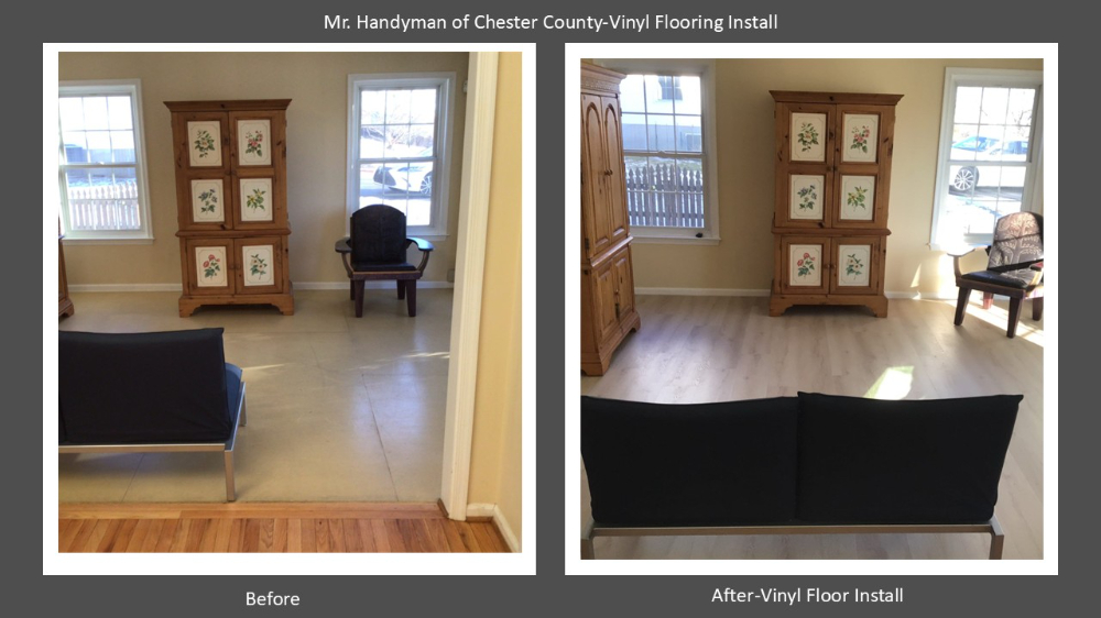 Vinyl Floor Install Paoli, Pa Chester County