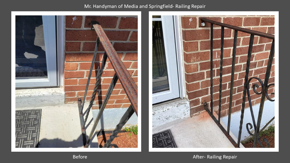 Wrought Iron Railing Repair- Media PA