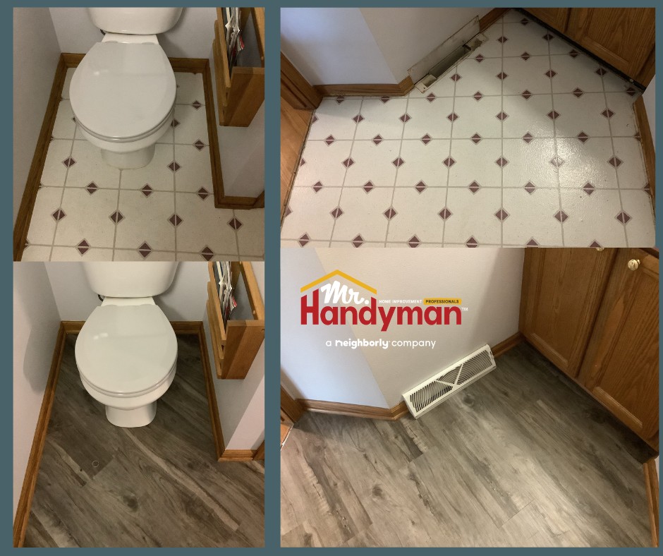 bathroom floor replacement