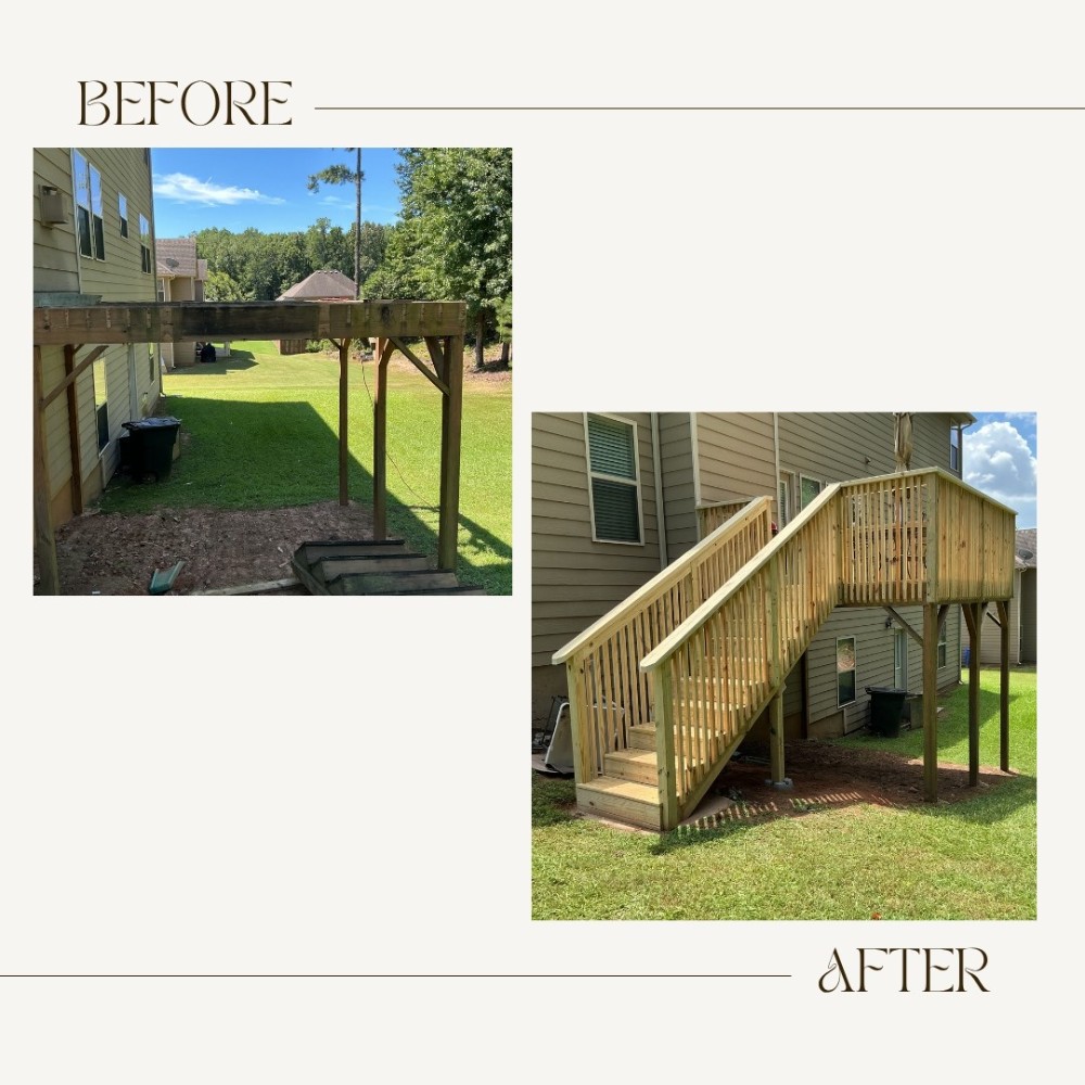 deck and stairs rebuild