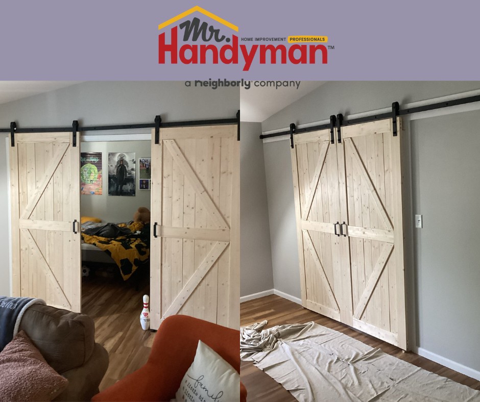 installation of barn doors
