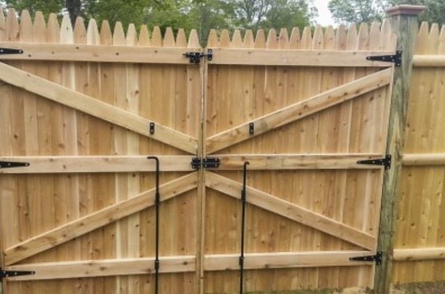 Repaired or new stockade gate