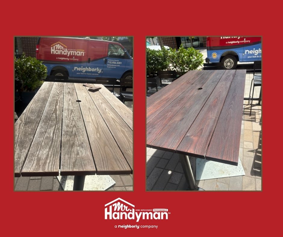 outdoor tables repair, commercial repairs, business maintenance